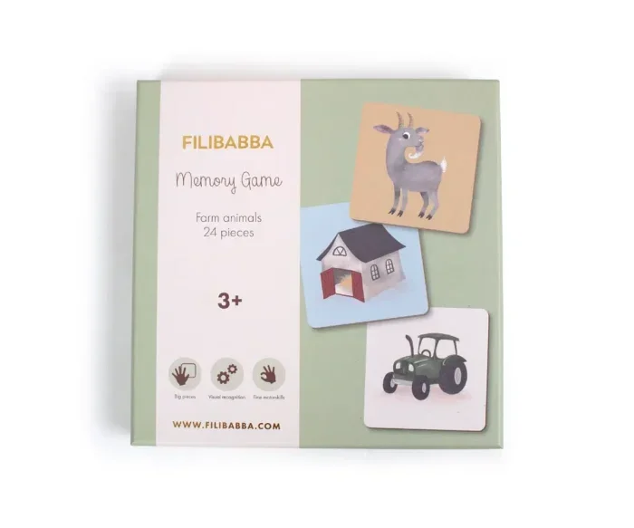 Φωτογραφία προϊόντος: Filibabba Memory Game – Farm Animals