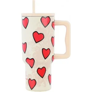 Φωτογραφία προϊόντος: Θερμός 900ml Estia Straw Tumbler XL Save The Aegean Tender Lace 01-32074