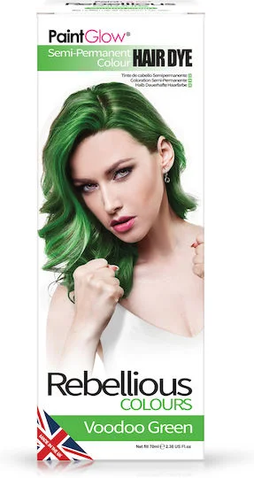 Φωτογραφία προϊόντος: Paintglow Rebellious Semi Permanent Hair Dye Voodoo Green 70ml