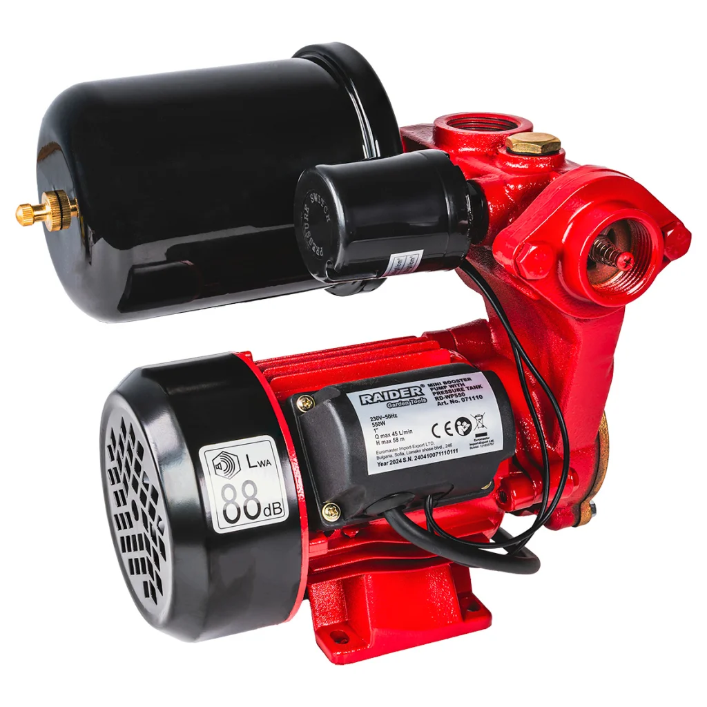 Φωτογραφία προϊόντος: RAIDER Πιεστικό mini 550W RD-WP550 1" 45L/min 58m 071110