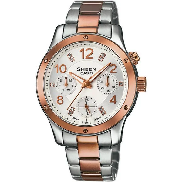 Φωτογραφία προϊόντος: CASIO SHEEN SHE-3807SPG-7AUER Swarovski Multifunction