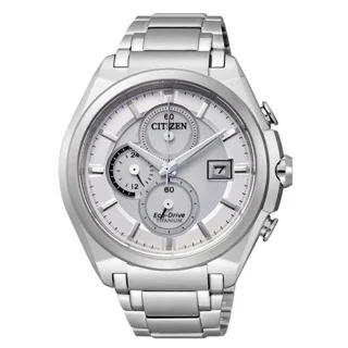 Φωτογραφία προϊόντος: CITIZEN ECO DRIVE CA0350-51A SUPER TITANIUM CHRONOGRAPH