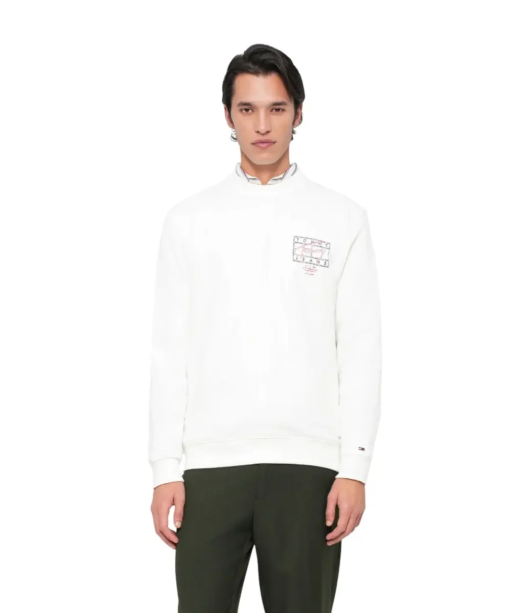 Φωτογραφία προϊόντος: Tommy Hilfiger - Ανδρικό Φούτερ Tjm Entry Dna Play Regular Fit DM0DM22366-YBL Λευκό