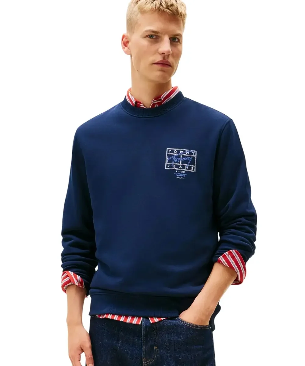 Φωτογραφία προϊόντος: Tommy Hilfiger - Ανδρικό Φούτερ Tjm Entry Dna Play Regular Fit DM0DM22366-C1G Μπλε Σκούρο