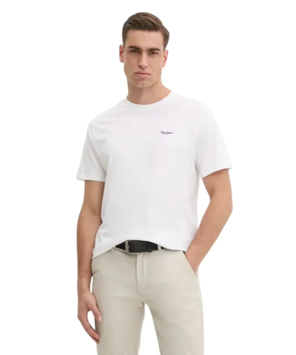 Φωτογραφία προϊόντος: Pepe Jeans - Ανδρικό T-shirt Contrast Connor Regular Fit PM509933-800 Λευκό