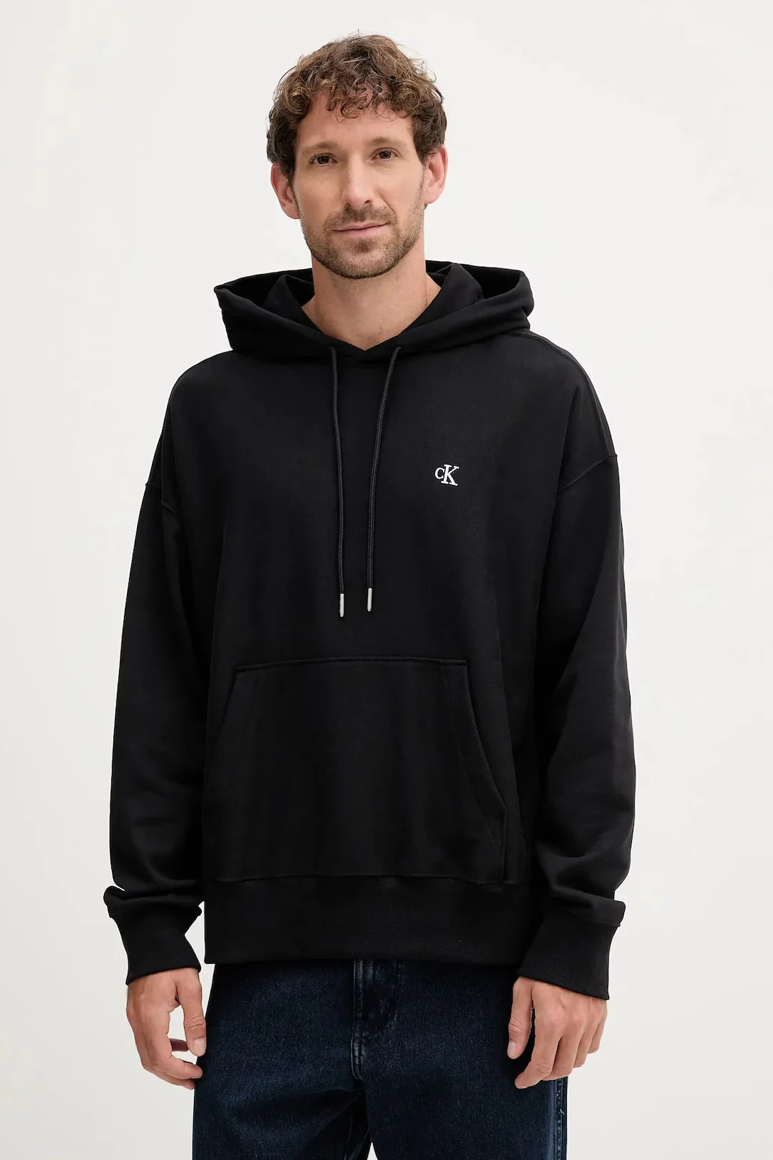Φωτογραφία προϊόντος: Calvin Klein - Ανδρικό Φούτερ με Κουκούλα Premium Terry Monogram LV04RC278G-UB1 Μαύρο