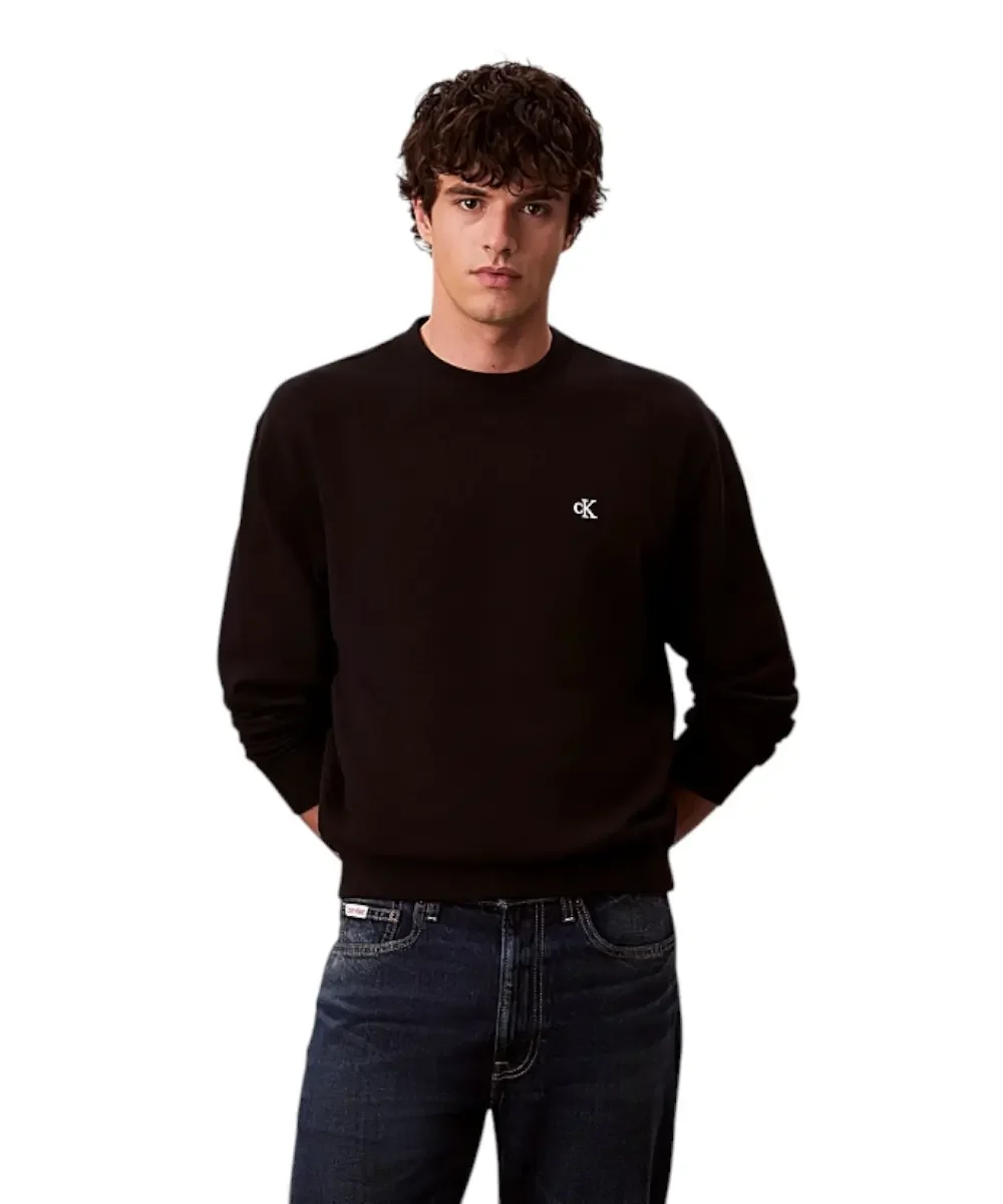 Φωτογραφία προϊόντος: Calvin Klein - Ανδρικό Φούτερ 350Terry Monogram Regular Fit LV04RC296G-UB1 Μαύρο