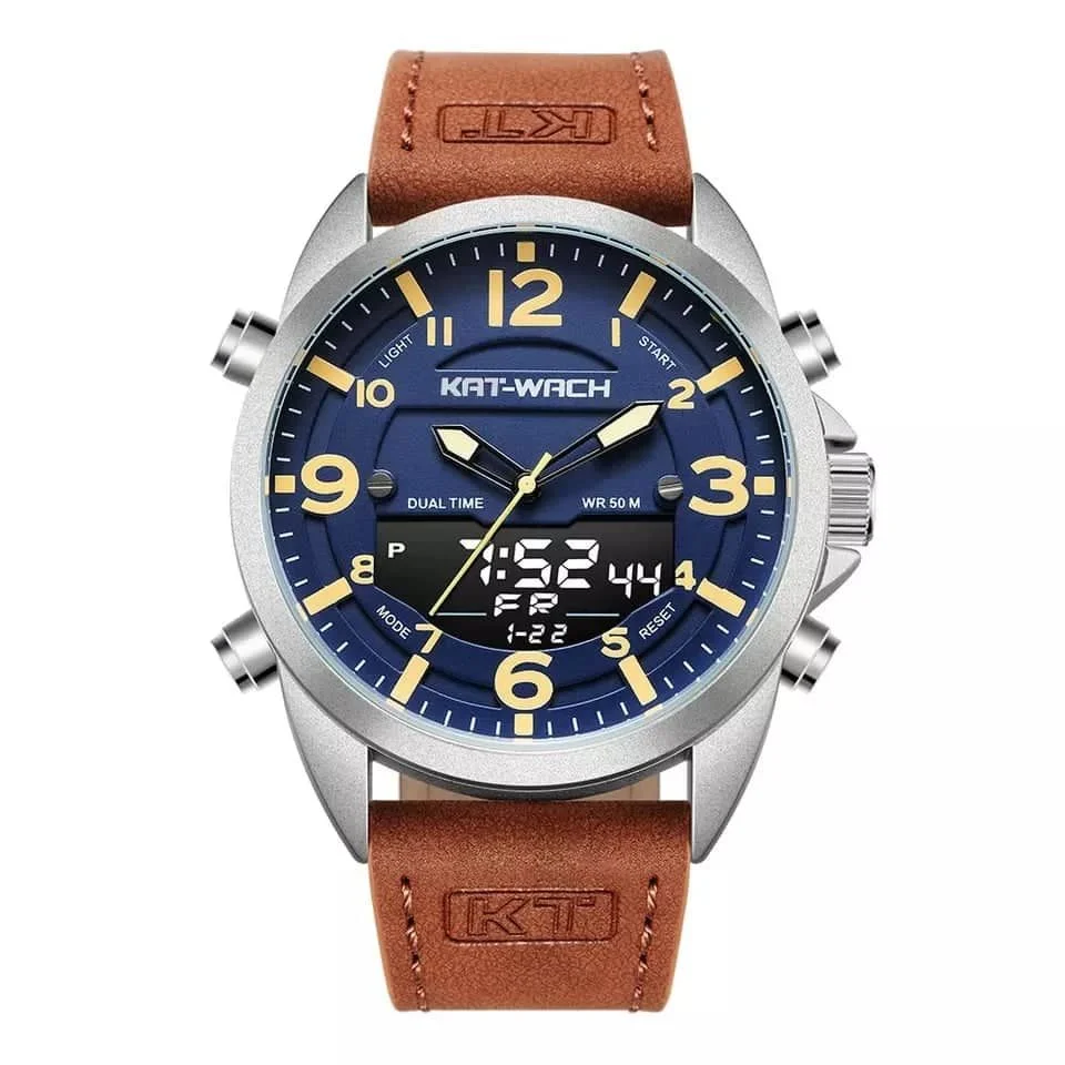 Φωτογραφία προϊόντος: KAT-WACH KT1818 Blue/Brown Ana-digi