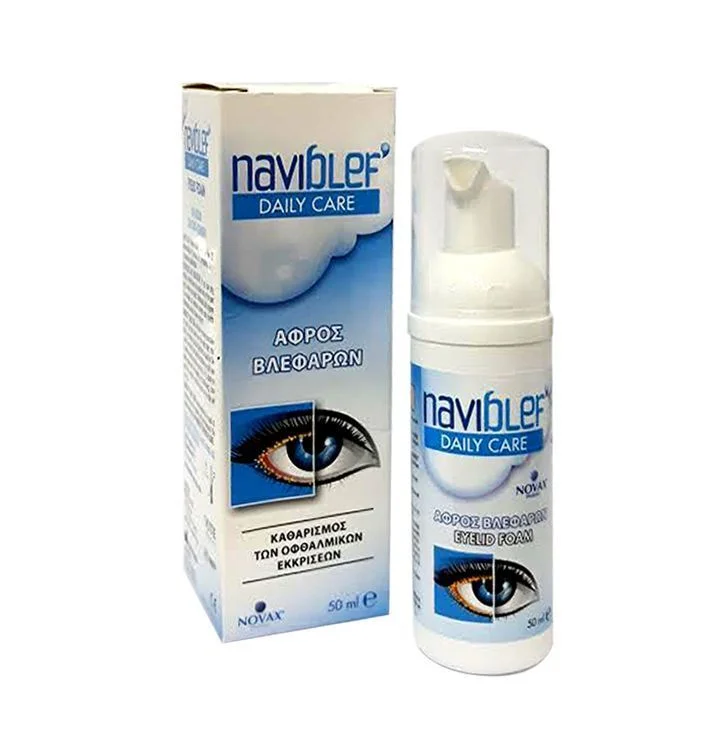Φωτογραφία προϊόντος: Novax Pharma NaviBlef Daily Care Αφρός Καθαρισμού Βλεφάρων 50ml