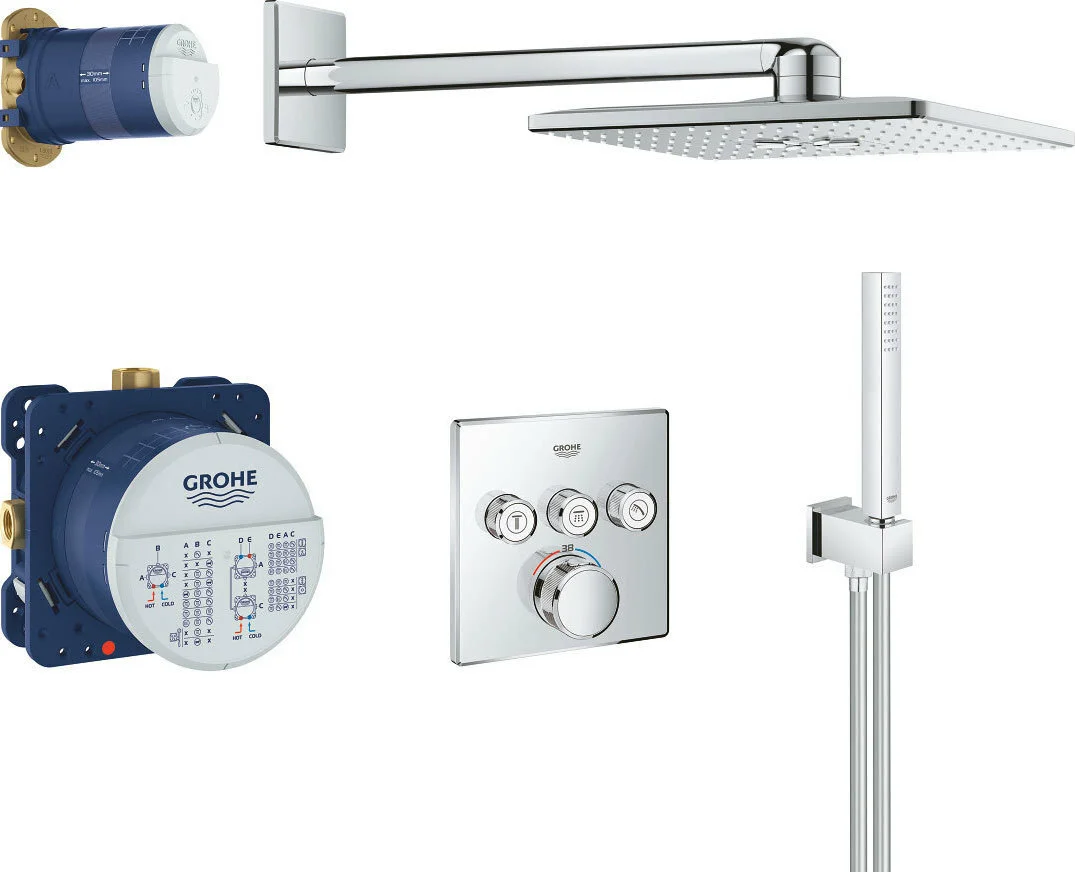 Φωτογραφία προϊόντος: Grohe Smart Control 34706000 Σετ Μπαταρίας Θερμοστατικής 3 Εξοδών