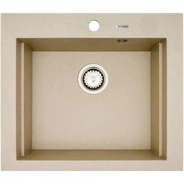 Φωτογραφία προϊόντος: Pyramis Siros 1B Dark Beige Ένθετος Νεροχύτης Από Συνθετικό Γρανίτη 67x51.5cm 070201401