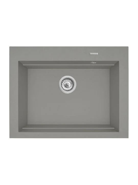Φωτογραφία προϊόντος: Pyramis Siros 1B Industrial Grey Ένθετος Νεροχύτης Από Συνθετικό Γρανίτη 67x51.5cm 070201501