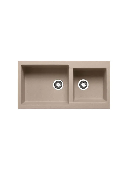 Φωτογραφία προϊόντος: Pyramis Pyragranite Alazia Dark Beige Ένθετος Νεροχύτης 96x50cm 070183311