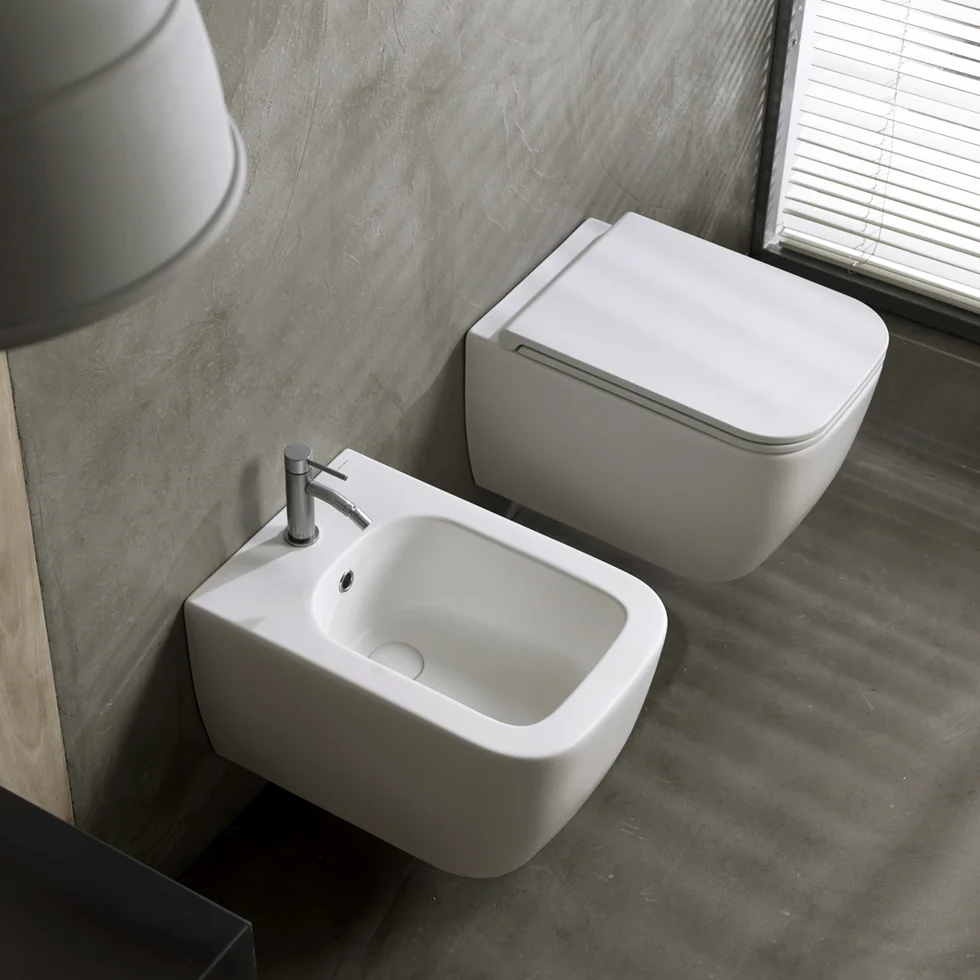 Φωτογραφία προϊόντος: Scarabeo Teorema CleanFlush® 512600SC-301 White Matt 52cm Κρεμαστή Λεκάνη Τουαλέτας Με Κάλυμμα Slim Soft-Close