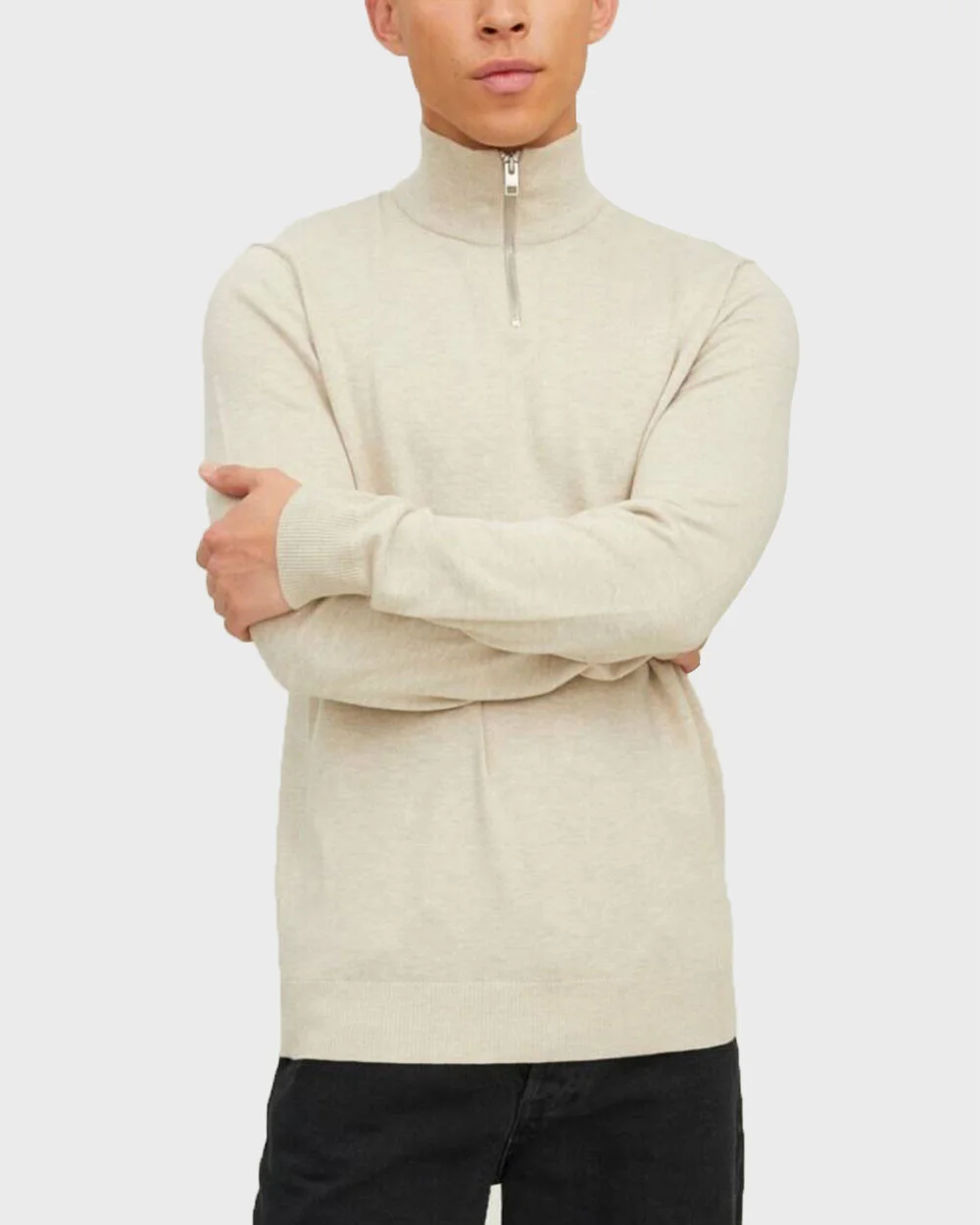 Φωτογραφία προϊόντος: JACK & JONES ΑΝΔΡΙΚΟ ΠΟΥΛΟΒΕΡ HALF-ZIP - 12189339 ΕΚΡΟΥ