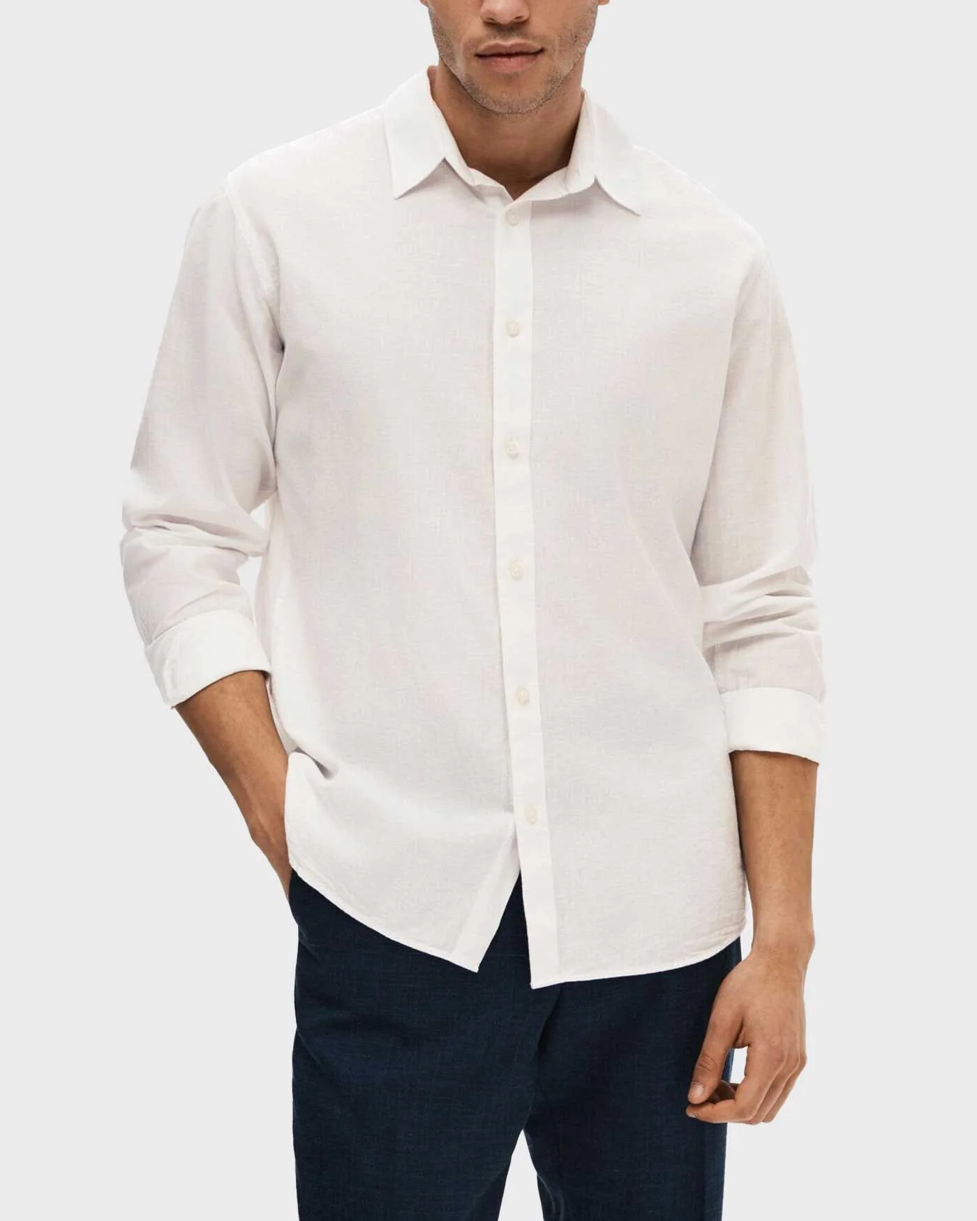 Φωτογραφία προϊόντος: SELECTED ΑΝΔΡΙΚΟ ΠΟΥΚΑΜΙΣΟ SLIM FIT SUN SHIRT - 16078867 ΑΣΠΡΟ