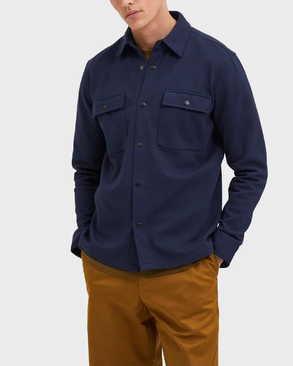 Φωτογραφία προϊόντος: SELECTED ΑΝΔΡΙΚΟ OVERSHIRT - 16085115 ΜΠΛΕ