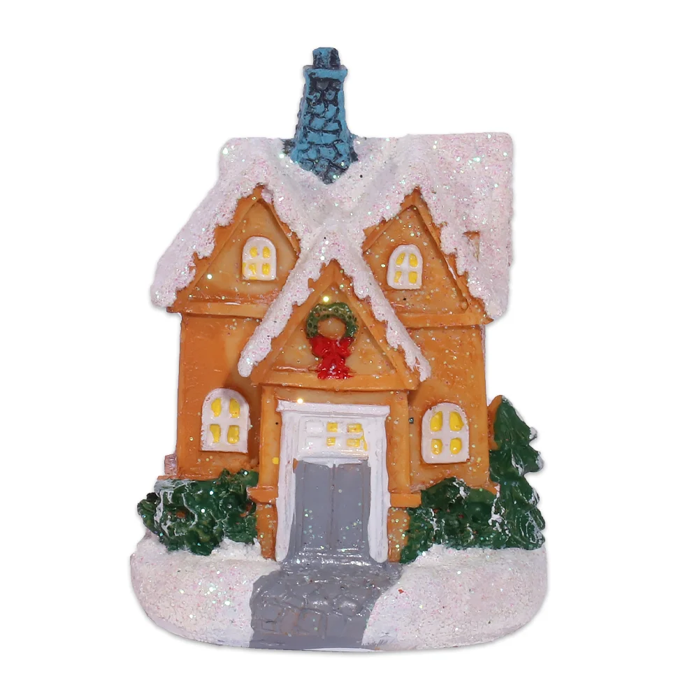 Φωτογραφία προϊόντος: Artezan Christmas LED Table Top House Decoration Yellow 8.3*6.5*6cm