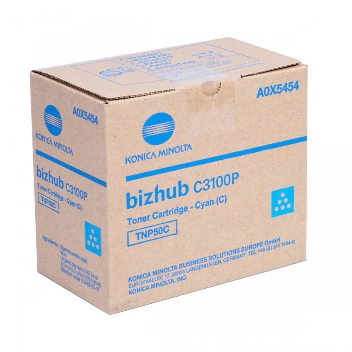 Φωτογραφία προϊόντος: Konica Minolta Toner Laser Konica-Minolta BizHub C3100P TNP-50C Cyan 5k