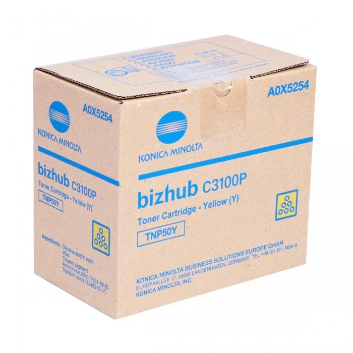 Φωτογραφία προϊόντος: Konica Minolta Toner Laser Konica-Minolta BizHub C3100P TNP-50Y Yellow 5k