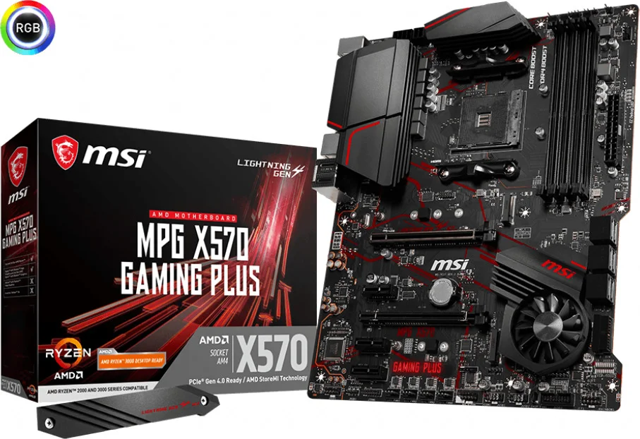 Φωτογραφία προϊόντος: MSI MPG X570 Gaming Plus Motherboard ATX with AMD AM4 Socket REFURBISHED