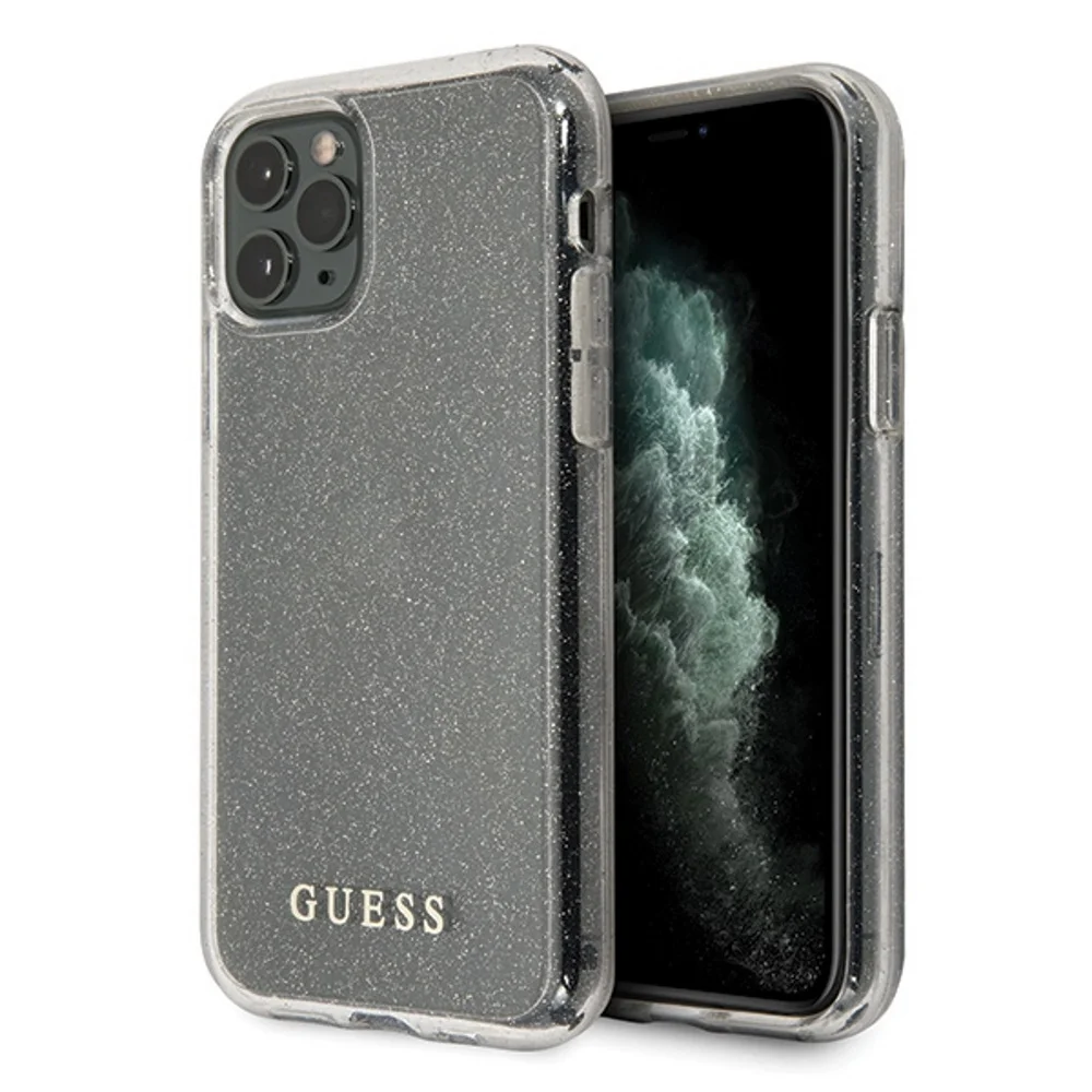 Φωτογραφία προϊόντος: Guess case for iPhone 11 Pro Max GUHCN65PCGLSI silver hard case Glitter
