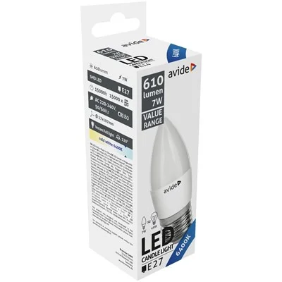 Φωτογραφία προϊόντος: Avide Value LED Κερί E27 7W Ψυχρό 6400K