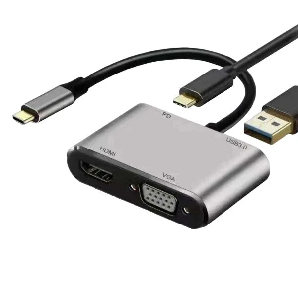 Φωτογραφία προϊόντος: ATC Μετατροπέας 4in1 HDMI VGA USB3.0 PD