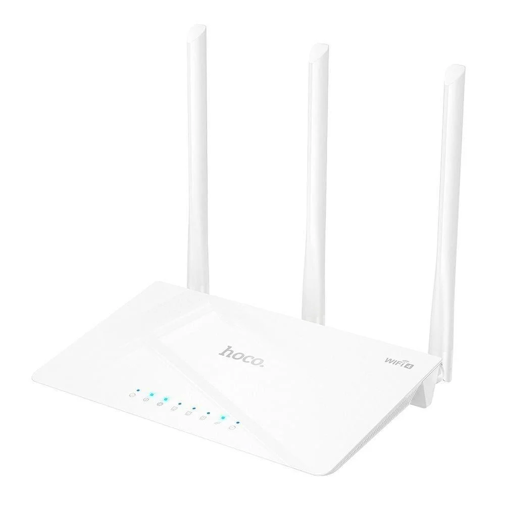Φωτογραφία προϊόντος: Wifi Router Hoco HI30 Wifi4 300Mbps 2.4GHz 3 x 5dBi Λευκό