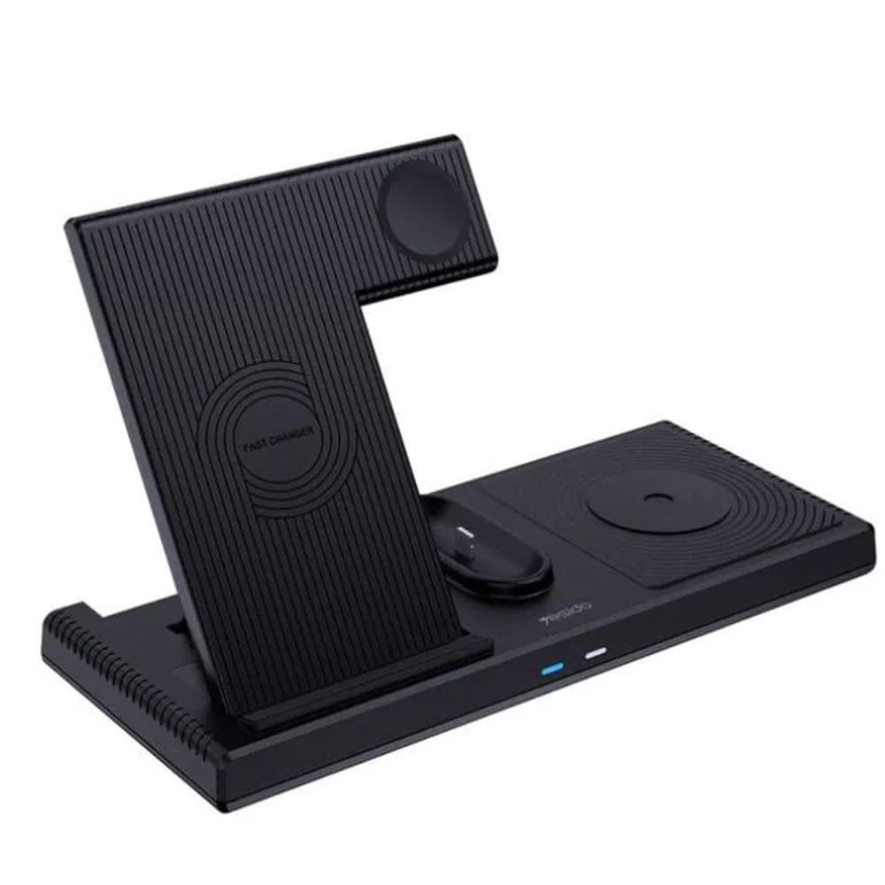 Φωτογραφία προϊόντος: Yesido - Wireless Charging Station 4in1 - Multi-Function for Phone, Apple Watch, AirPods, 18W - μαύρο