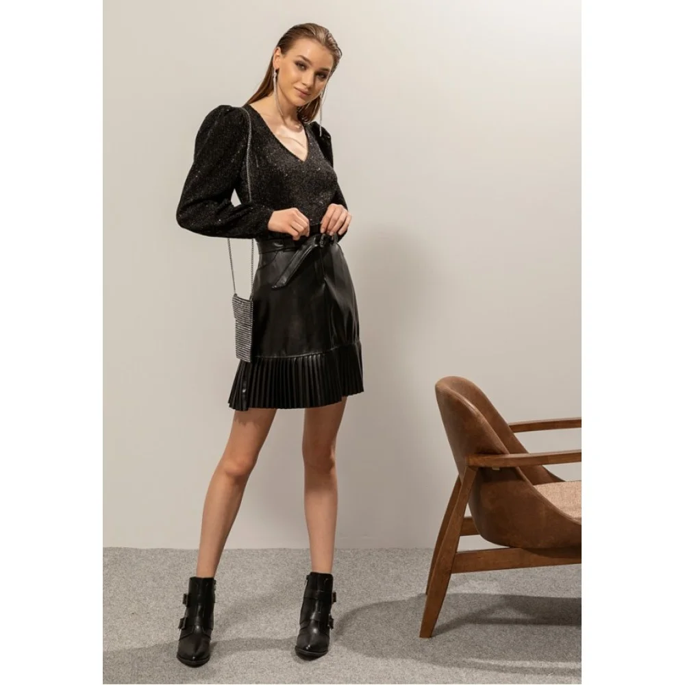 Φωτογραφία προϊόντος: Φούστα leather style