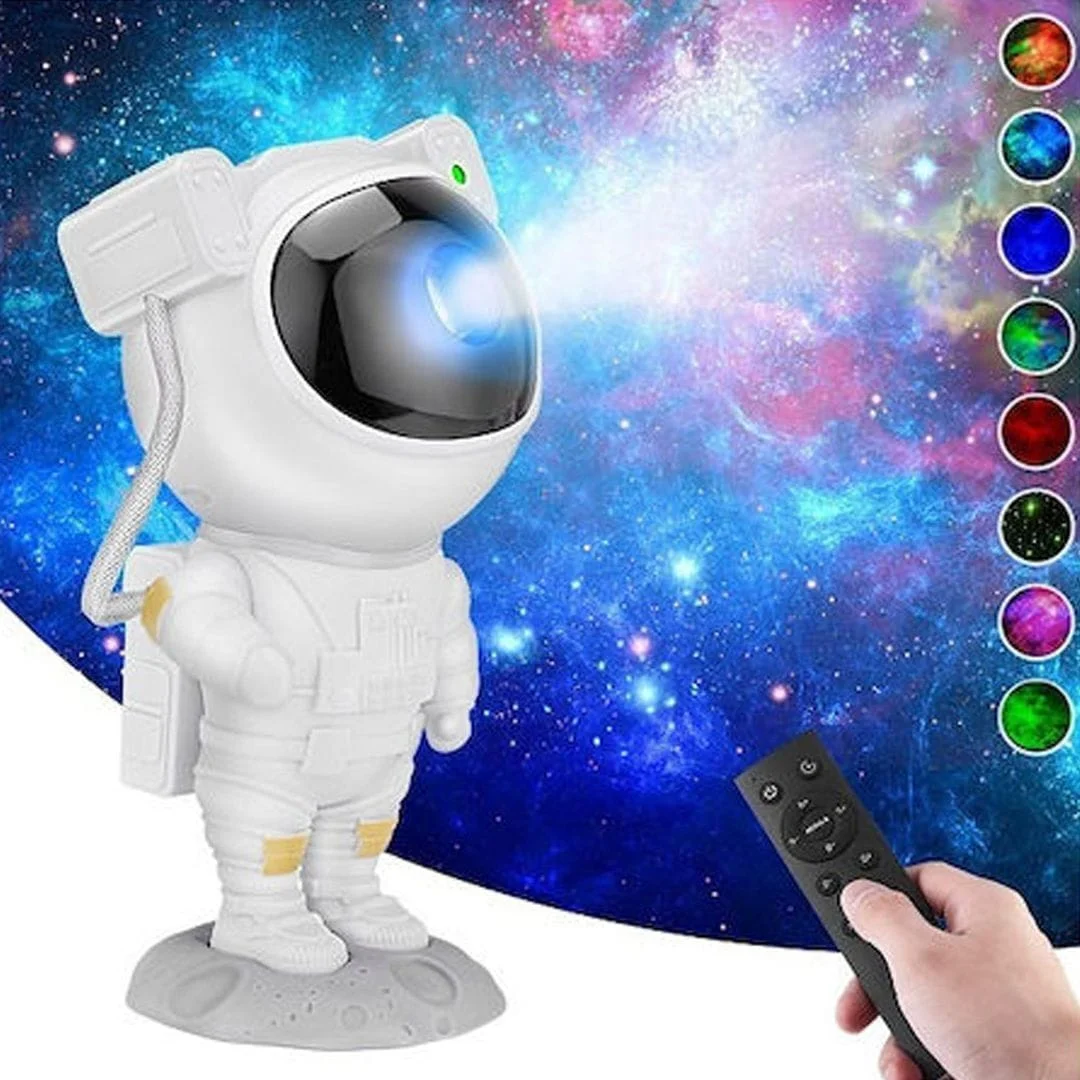 Φωτογραφία προϊόντος: Factory Led Παιδικό Φωτιστικό Projector με Εναλλαγές Χρωματισμών Λευκό 22x11x10εκ. SK009