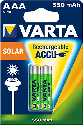 Φωτογραφία προϊόντος: Varta Επαναφορτιζόμενη Solar 550mAh HR03 AAA (2τμχ)