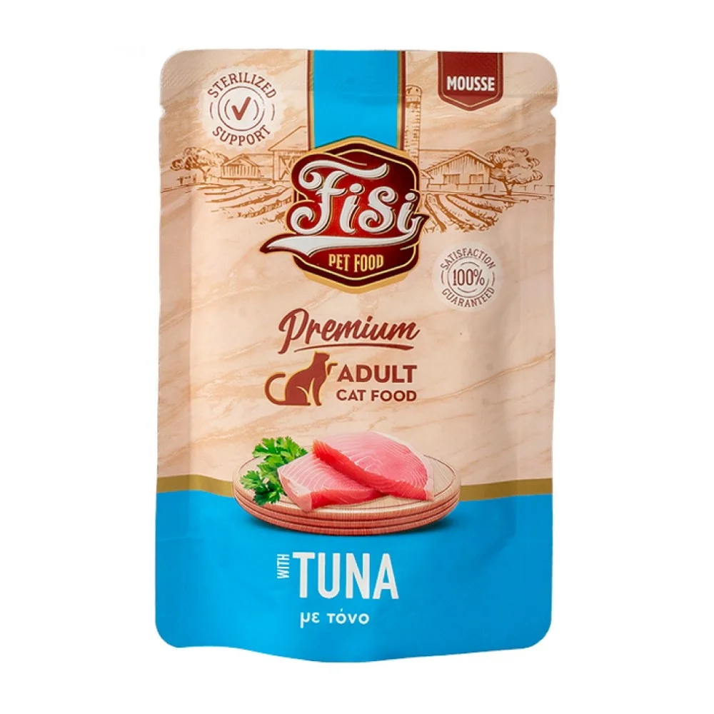 Φωτογραφία προϊόντος: Fisi Pure Meat Cat Adult Mousse Τόνος 80gr
