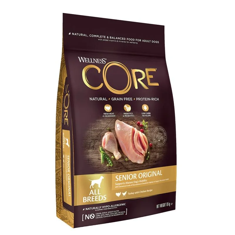 Φωτογραφία προϊόντος: Wellness CORE Senior All Breads Γαλοπούλα + Κοτόπουλο10kg