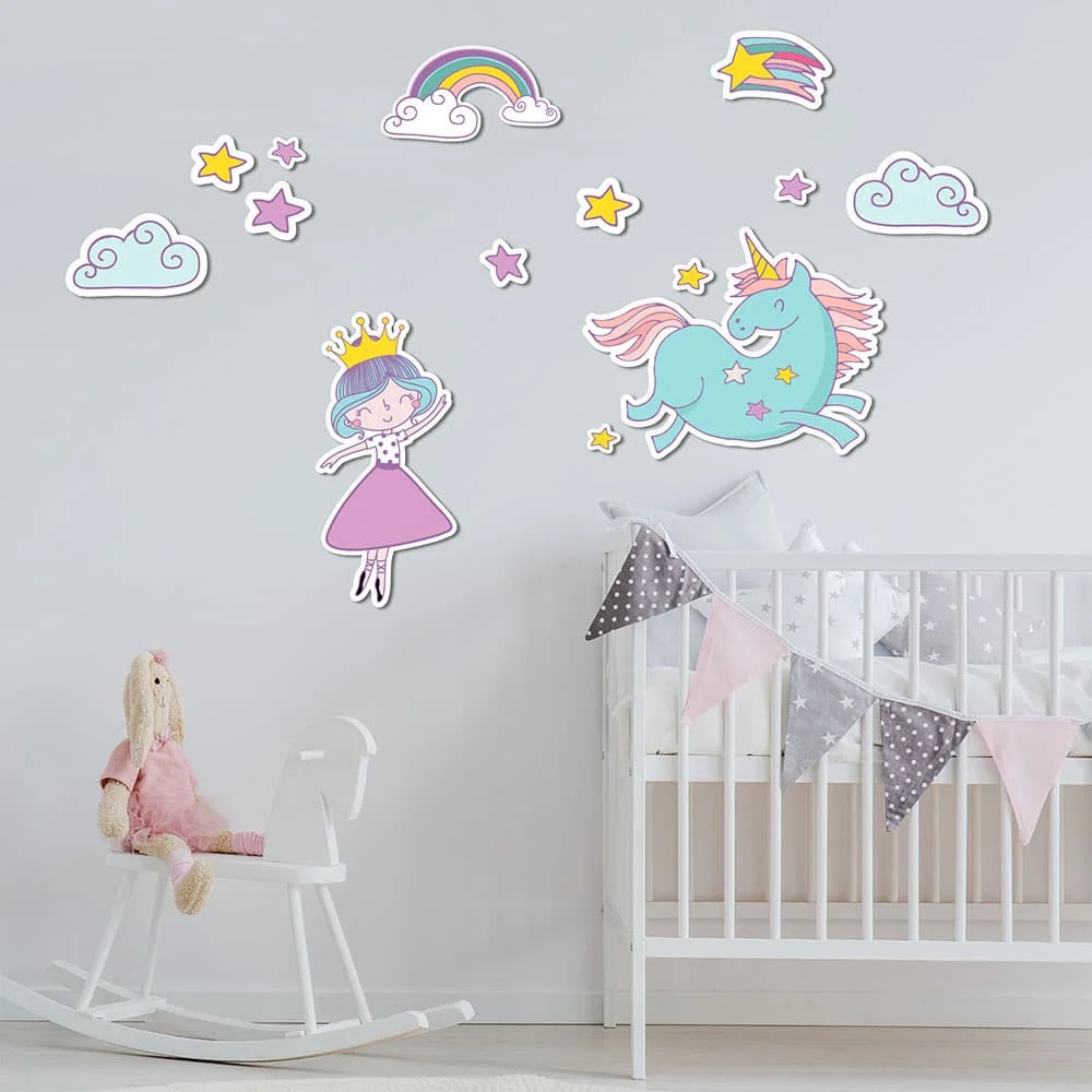 Φωτογραφία προϊόντος: Ango Unicorns Princess αυτοκόλλητα με μήνυμα τοίχου M (11113)