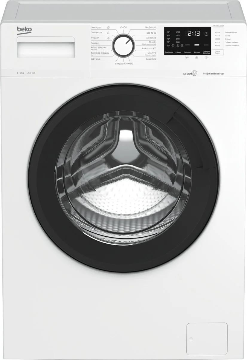 Φωτογραφία προϊόντος: Beko WTV 8612 XSW (Πλυντήριο Ρούχων 8kg 1200 Στροφών με Ατμό)
