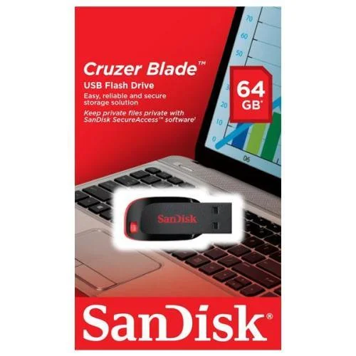 Φωτογραφία προϊόντος: SanDisk pendrive 64 GB USB 2.0 Cruzer Blade