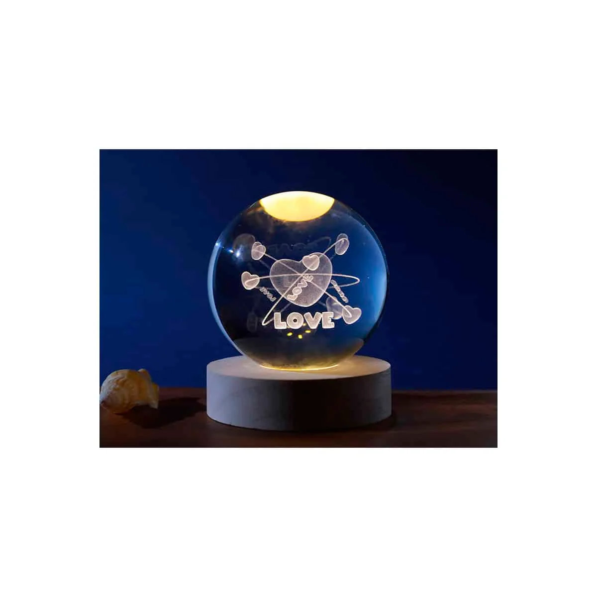 Φωτογραφία προϊόντος: i-TOTAL XL2720A ΛΑΜΠΑ CRYSTAL BALL HEART MEDIUM 8cm