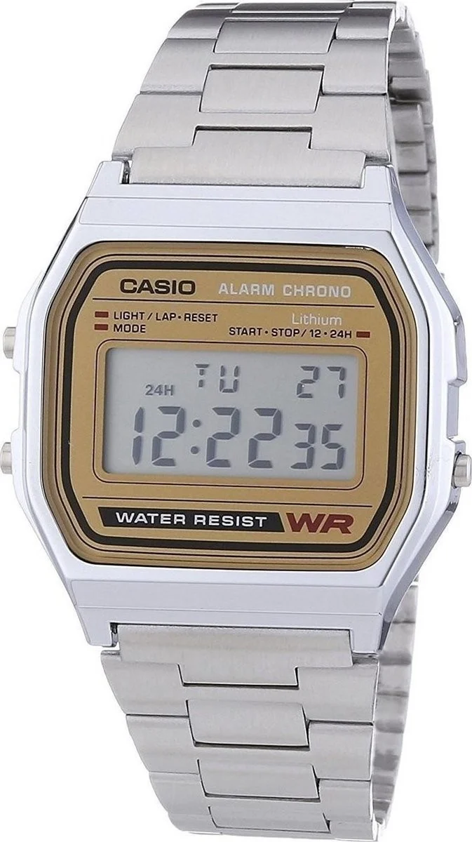 Φωτογραφία προϊόντος: Ρολόι CASIO Vintage Με Ασημί Ατσάλινο Μπρασελέ A158WEA-9EF