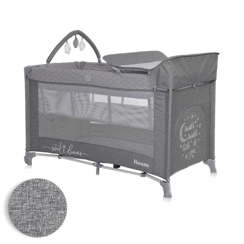 Φωτογραφία προϊόντος: LORELLI - BABY COT NOEMI 2 LAYERS PLUS COOL GREY STAR - 10080562216