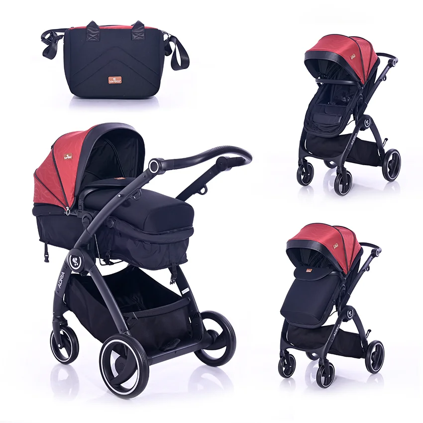 Φωτογραφία προϊόντος: LORELLI - BABY STROLLER ADRIA BLACK+RED - 10021452006R