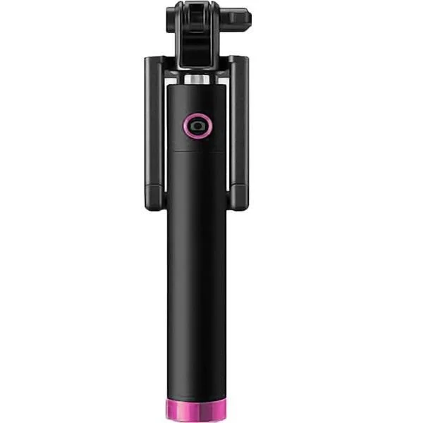 Φωτογραφία προϊόντος: OEM Combo Monopod Selfie Stick με Καλώδιο 3.5mm Ροζ