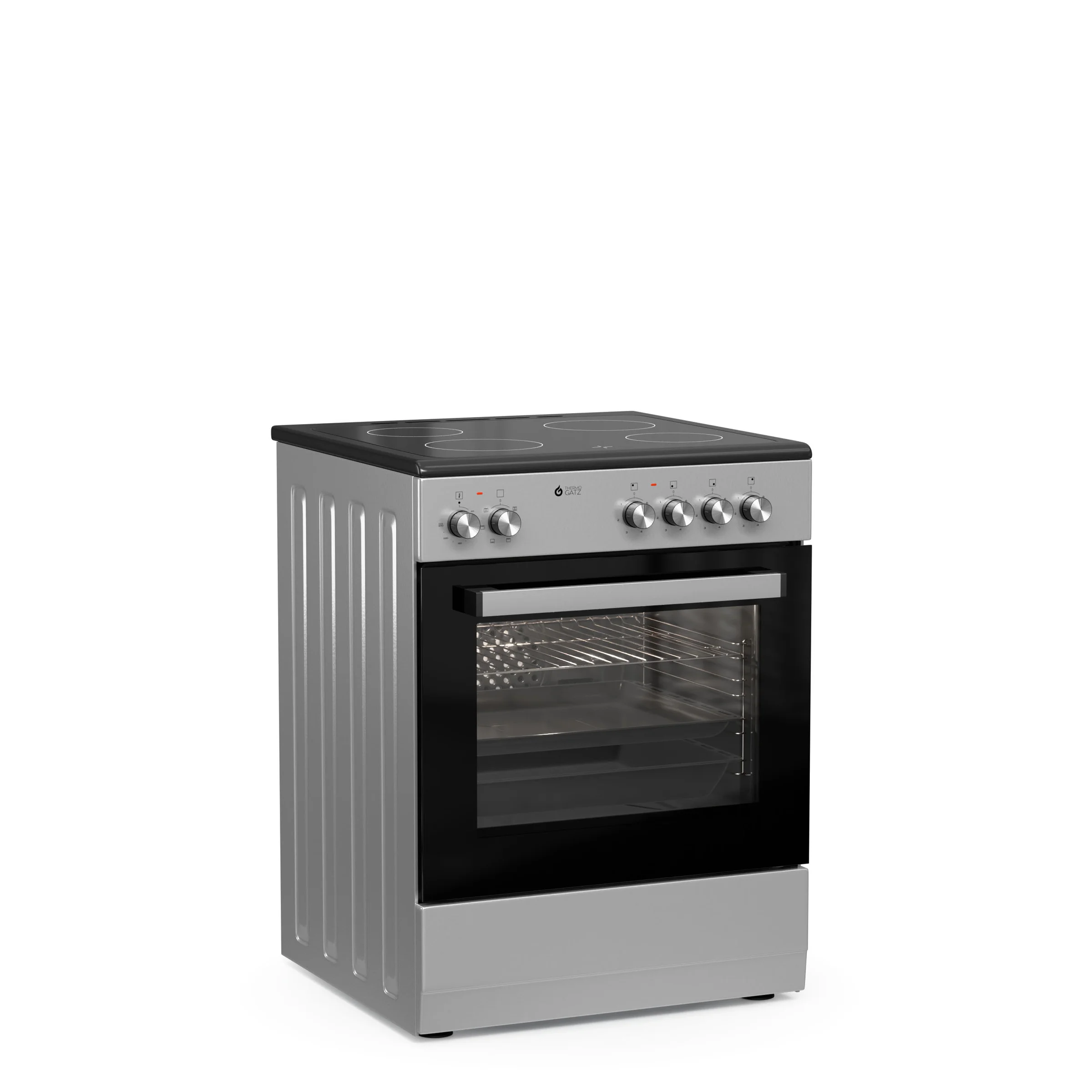Φωτογραφία προϊόντος: Thermogatz TGS CER600 S Κουζίνα 60lt με Κεραμικές Εστίες Π60εκ. Inox