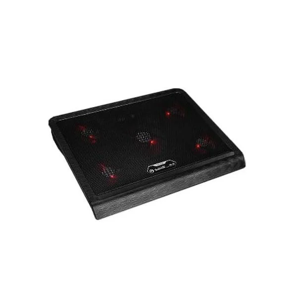 Φωτογραφία προϊόντος: OEM Marvo FN-33 Cooling Pad για Laptop έως 17" με 5 Ανεμιστήρες και Φωτισμό Red Led