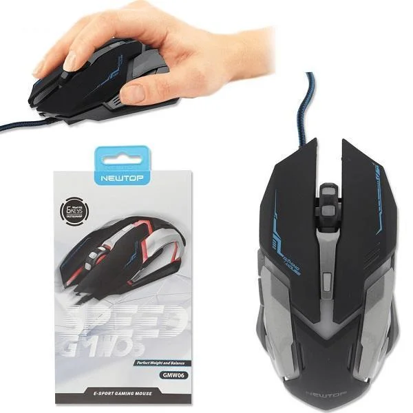 Φωτογραφία προϊόντος: OEM Newtop GMW06 Gaming Ποντίκι 2400DPI Μαύρο