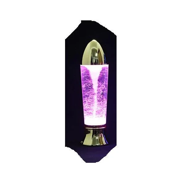 Φωτογραφία προϊόντος: OEM 10,5" Tornado Lamp LED που αλλάζει χρώμα, Tornado Maker Science Toy, Λειτουργεί με μπαταρία/καλώδιο USB Ροζ χρυσό