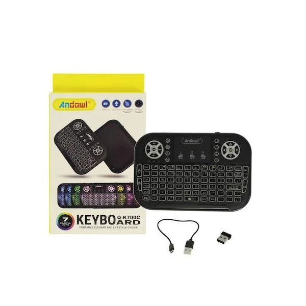 Φωτογραφία προϊόντος: OEM Andowl Q-K700C Ασύρματο Πληκτρολόγιο με Touchpad Αγγλικό US