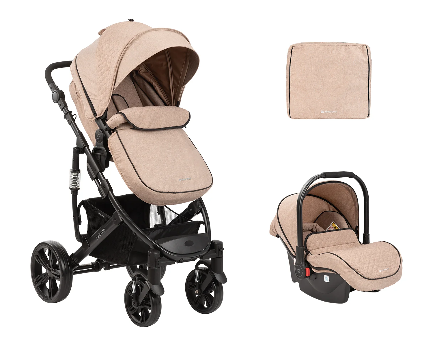 Φωτογραφία προϊόντος: Kikka Boo - Stroller 3in1 transf. seat Beloved Beige 2023 - 31001010219