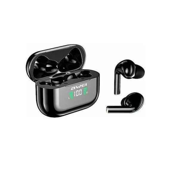 Φωτογραφία προϊόντος: OEM Awei T29P In-ear Bluetooth Handsfree Ακουστικά με Αντοχή στον Ιδρώτα και Θήκη Φόρτισης Μαύρα
